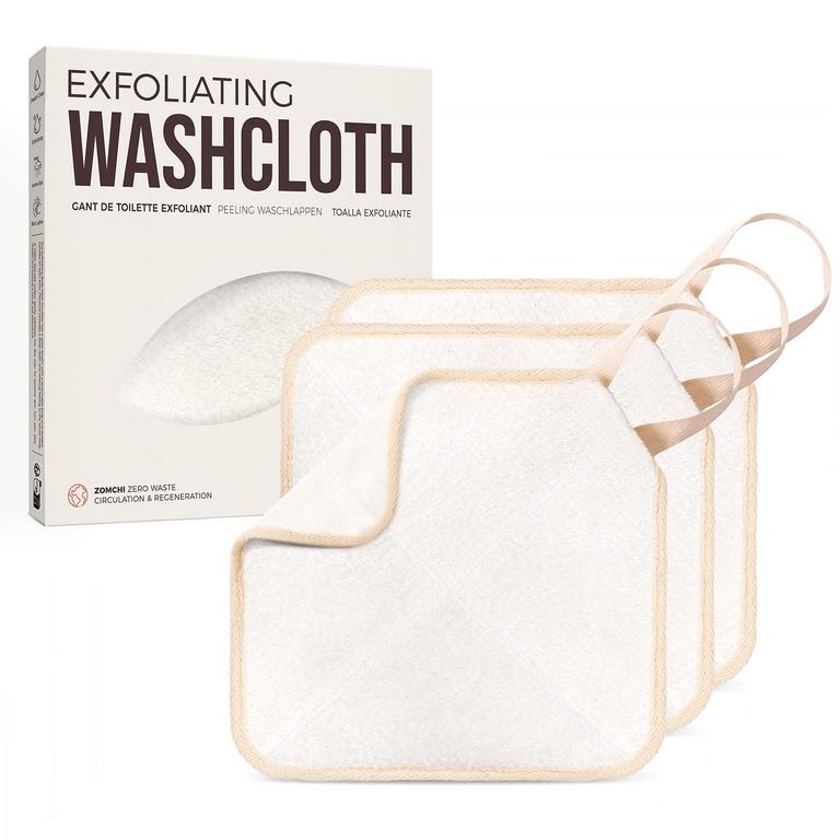 ZOMCHI EXFOLIATING WASHCLOTH 3PK