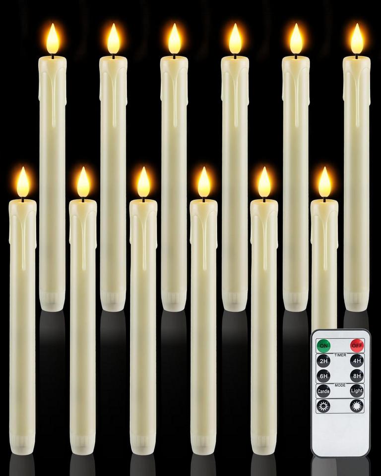 HOMEMORY 12PK FLAMELESS CANDLES