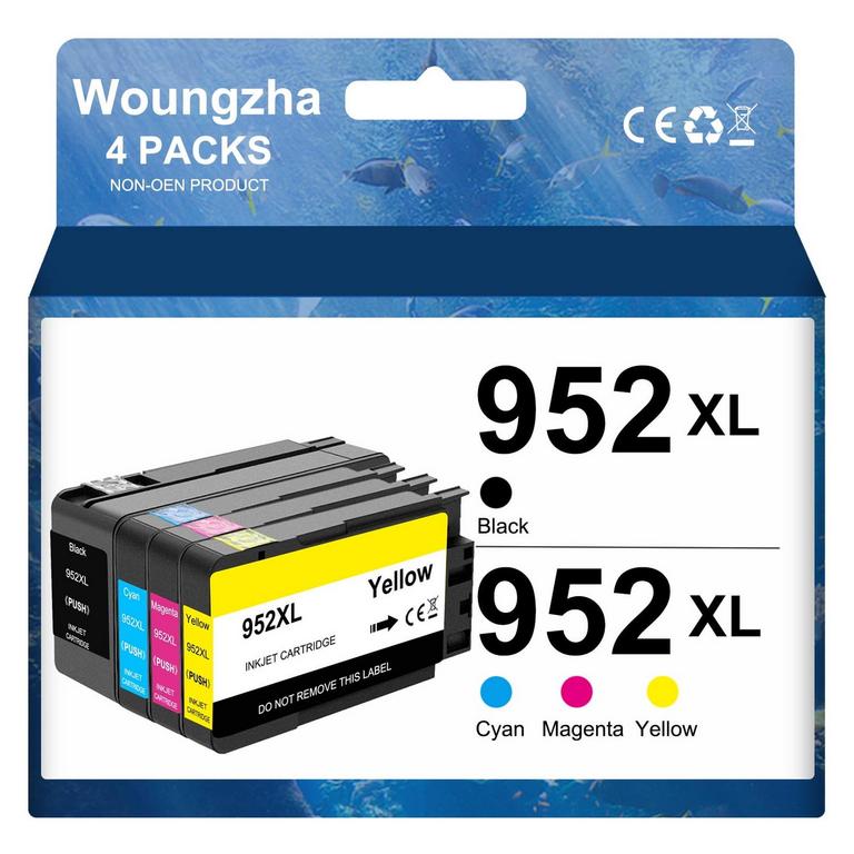 WOUNGZHA 952XL INK CARTRIDGES 4PK
