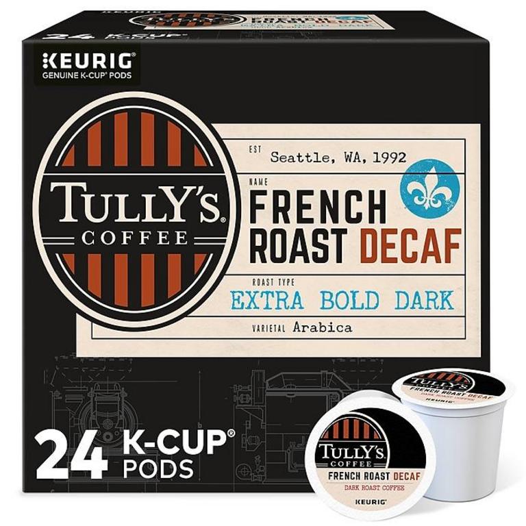 TULLY FRENCH ROAST DECAF K-CUPS 24PK