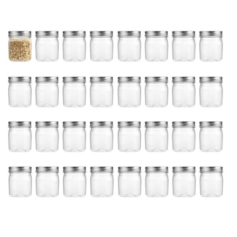 OMNISAFE 8OZ PLASTIC JARS 32PK