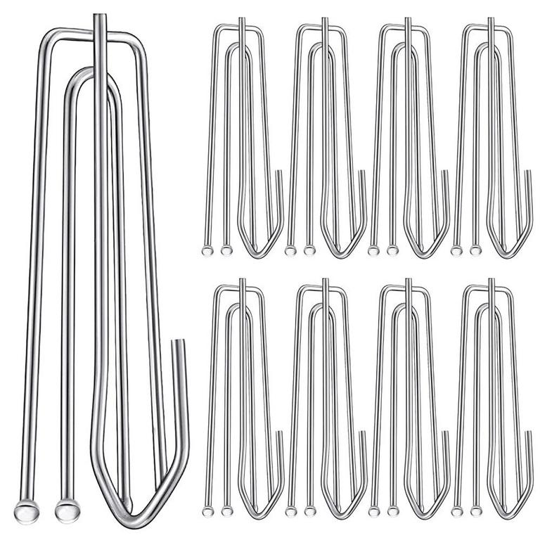 AAGEME 60PCS CURTAIN HOOKS