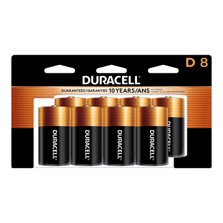 DURACELL D BATTERIES 8PK