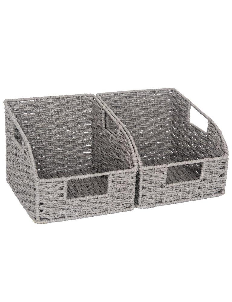 STORAGEWORKS GRAY BASKETS 2PK