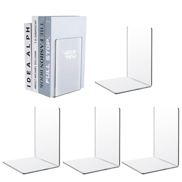 ARMSCYE CLEAR BOOKENDS 4PC