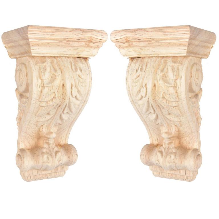 TCHOSUZ 6IN WOOD CORBELS 2PK
