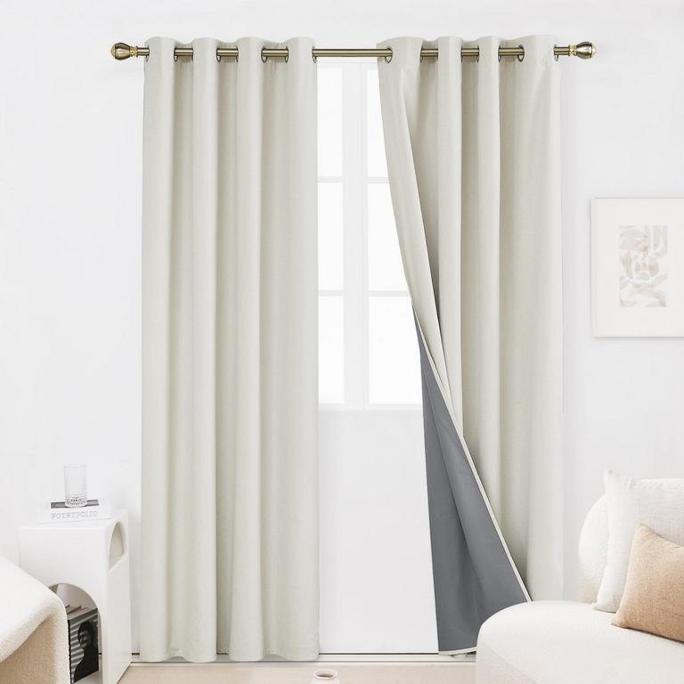 DECONOVO 52IN X 84IN CURTAINS 2PK