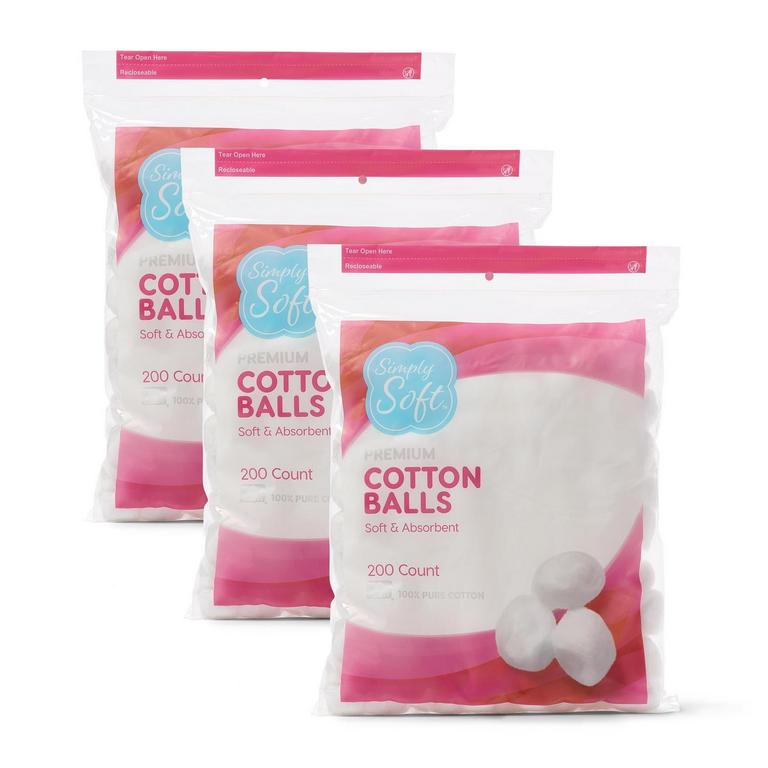 MEDLINE COTTON BALLS 200CT 3PK
