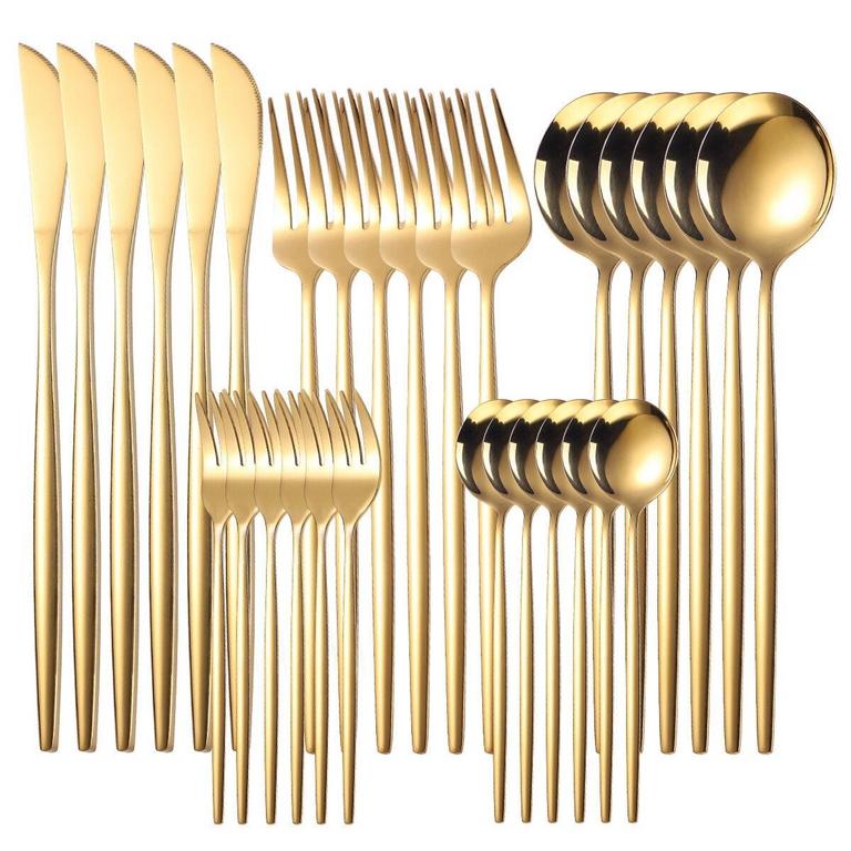 TEAMSKY FLATWARE SET 30PC