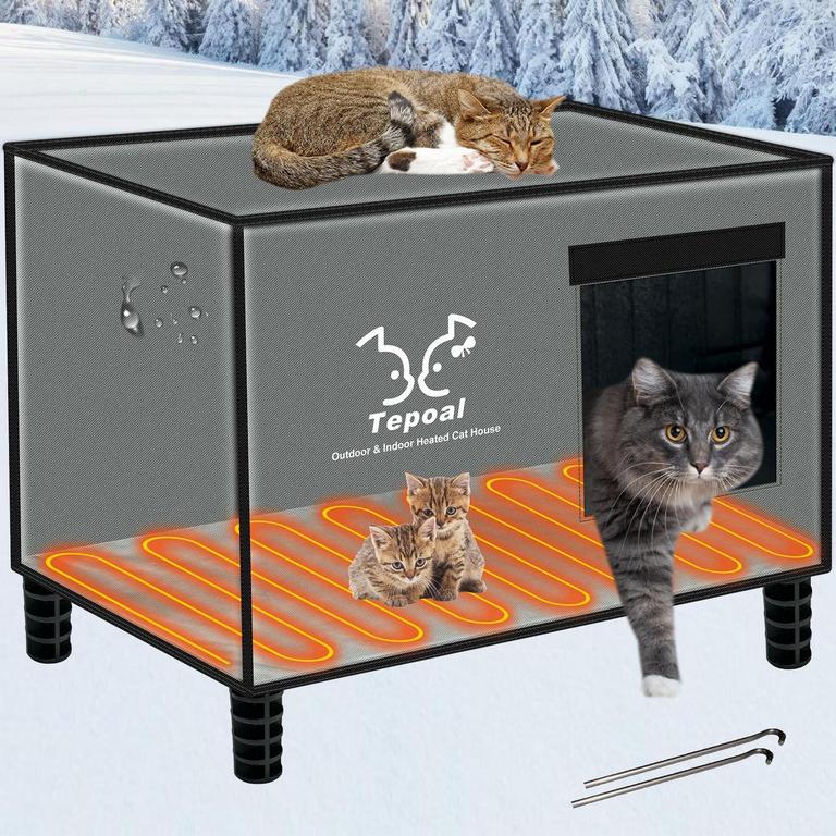 LXHEIR HEATED CAT HOUSE M