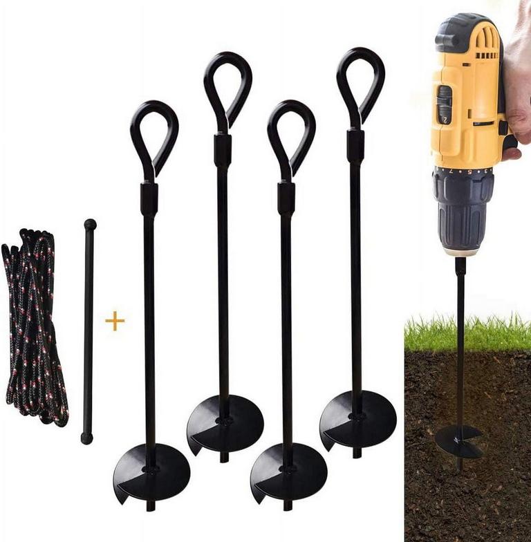 SNYNUXX 15IN GROUND ANCHOR STAKES 4PK