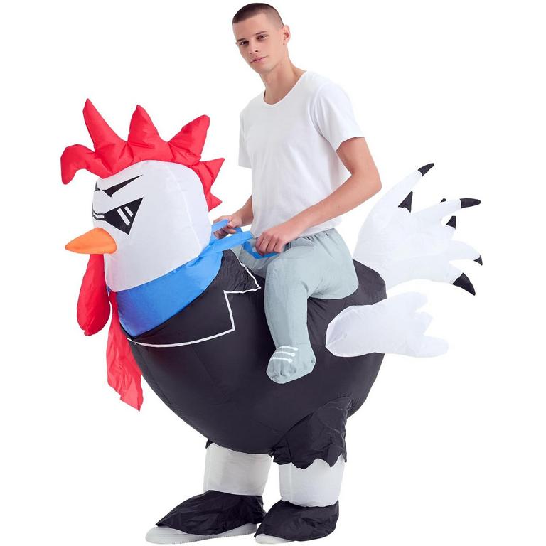 DECALARE INFLATABLE CHICKEN COSTUME SZ L
