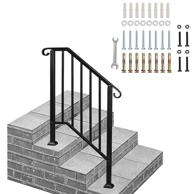 OUTVITA BLACK HANDRAIL 2-3 STEP