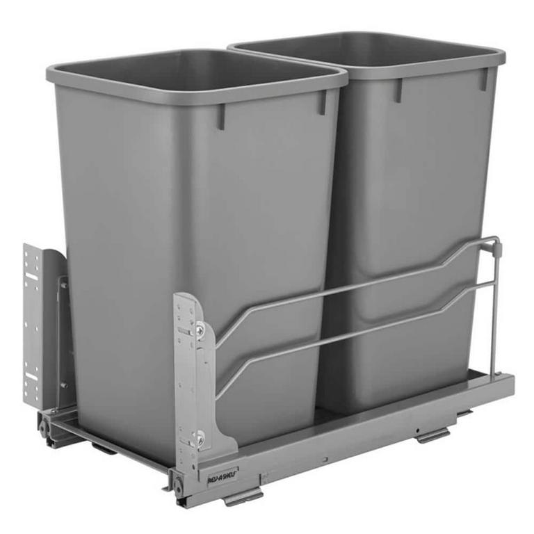 REV-A-SHELF 27QT DOUBLE TRASH CAN