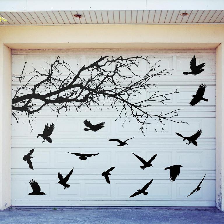 SAYSUREY HALLOWEEN CROW DECOR SET
