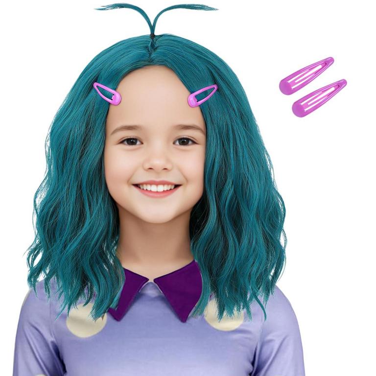 MORVALLY KIDS WIG BLUE GREEN