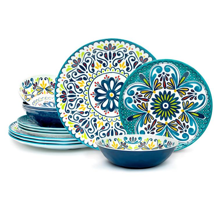 ZAK DESIGNS DINNERWARE SET