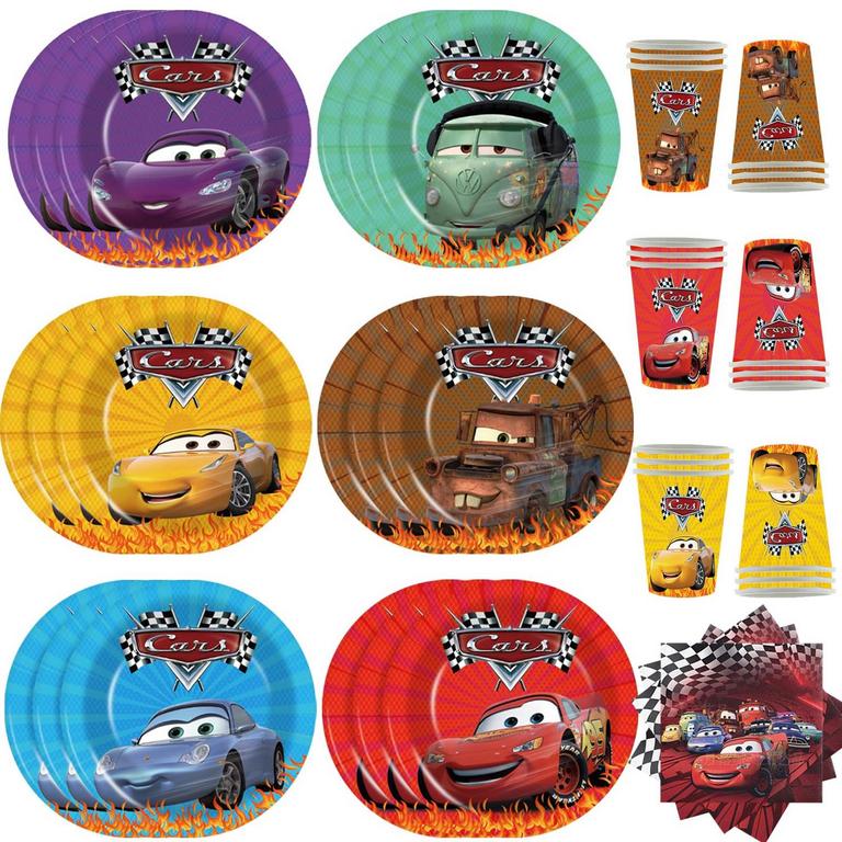 ANYMONYPF CARS PARTY SUPPLIES SET