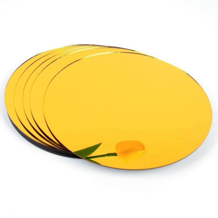 GISELA D 12 IN ACRYLIC MIRRORS 12PK