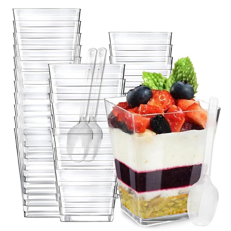 CRYSTRY 5OZ DESSERT CUP SETS 100PK