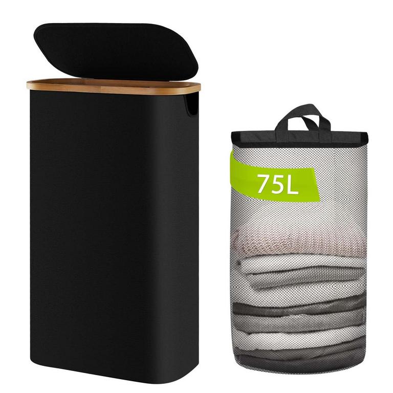BATHOLA 75L BLACK HAMPER