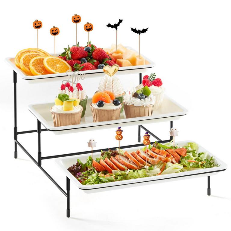 LIFEWIT 3TIER TRAY 12IN WHITE
