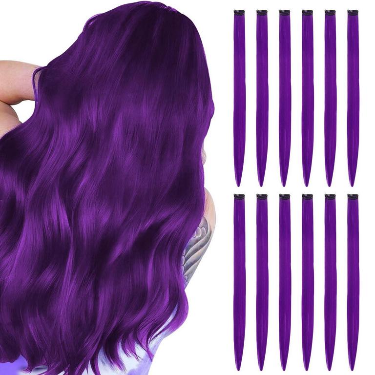 PURPLE HAIR EXTENSIONS