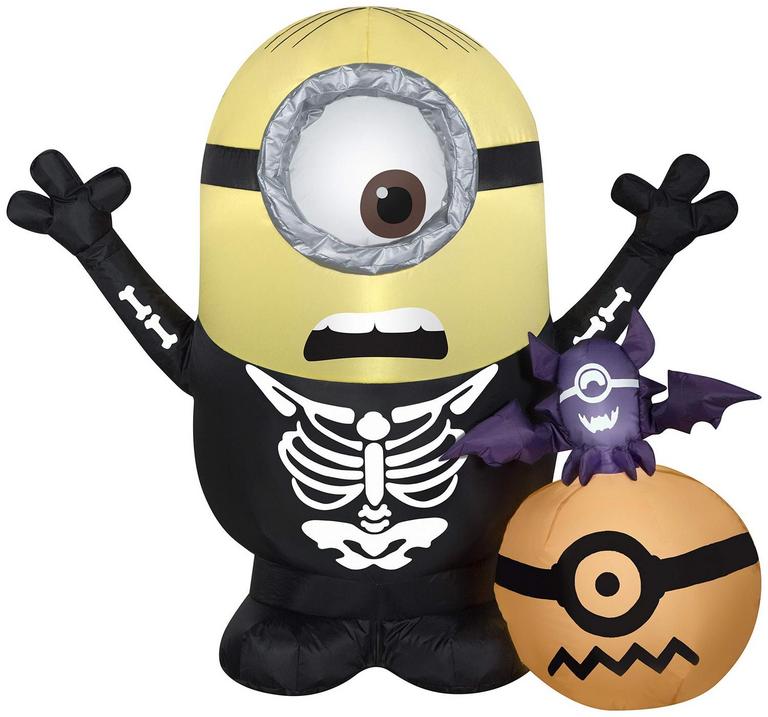 GEMMY 3.5FT MINION SKELETON INFLATABLE 