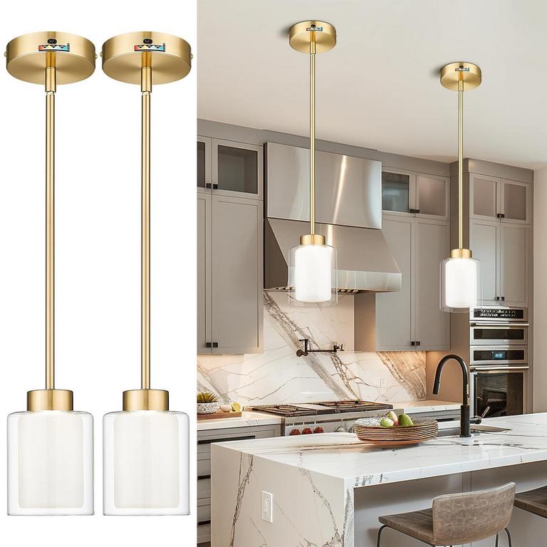 KUDOS 4.7IN PENDANT LIGHTS 2PK