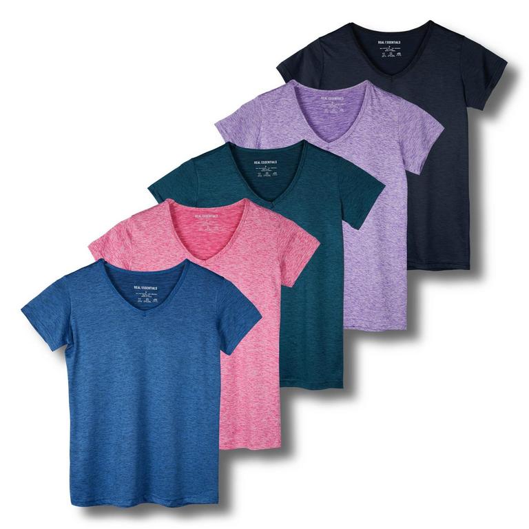 REAL ESSENTIAL WOMEN 5PK SHIRT