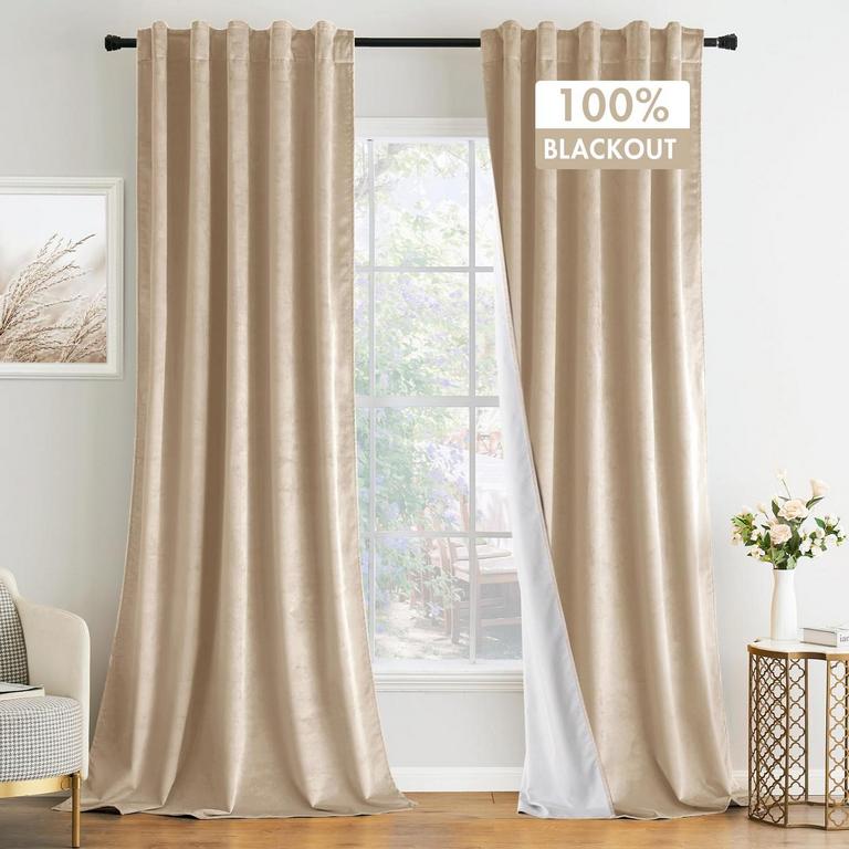 MIULEE 52IN W 108IN L CURTAINS 2PK