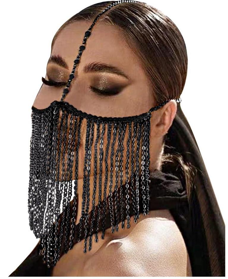 LVOW TASSEL FACE VEIL