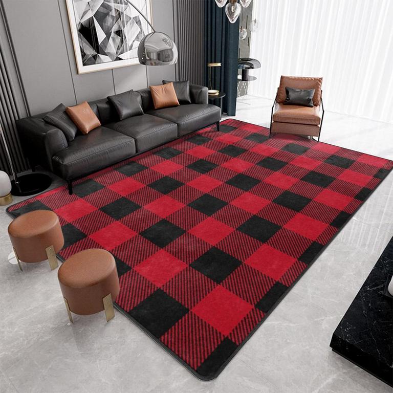 9CH RED BLACK RUG 5FTX7FT