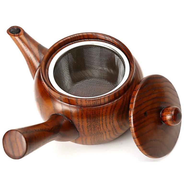 WOODEN TEA POT SET