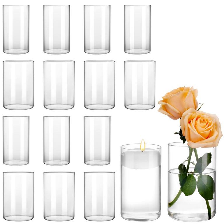 16PCS GLASS VASES