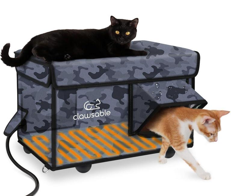 CLAWSABLE HEATED CAT HOUSE M