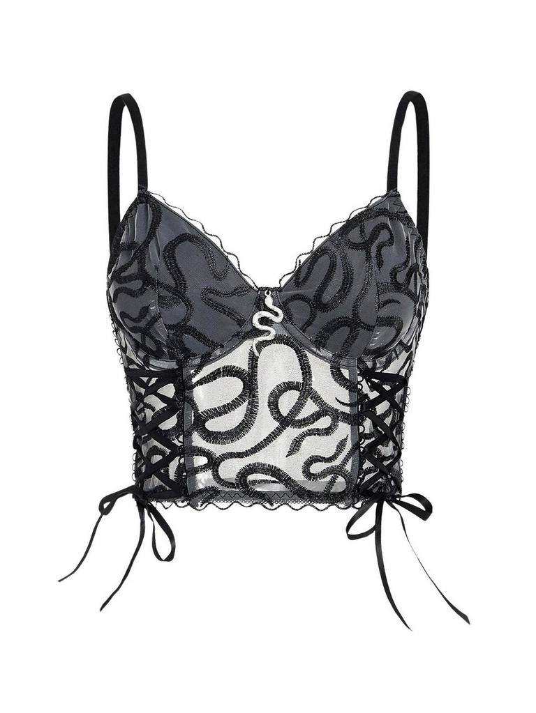 SHENHE L SEXY CROP TOP WOMENS