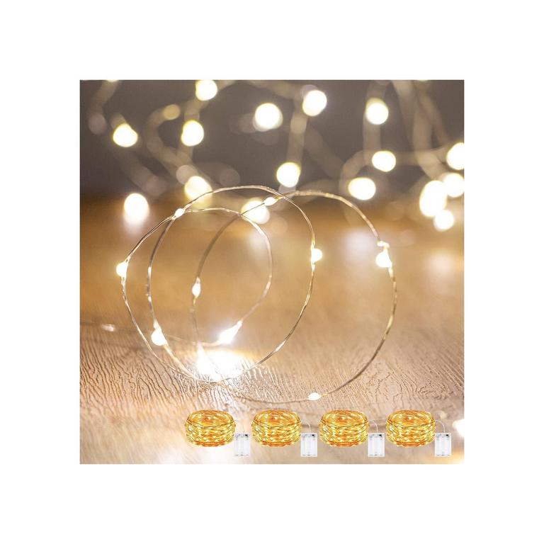 4PK 10FT LED FAIRY LIGHTS