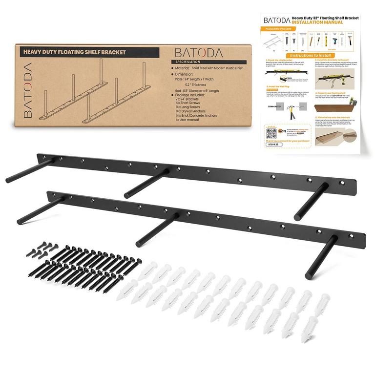 BATODA 32IN SHELF BRACKETS 2PK