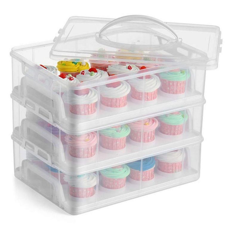 FEOOWV 3 TIER CUPCAKE CARRIER