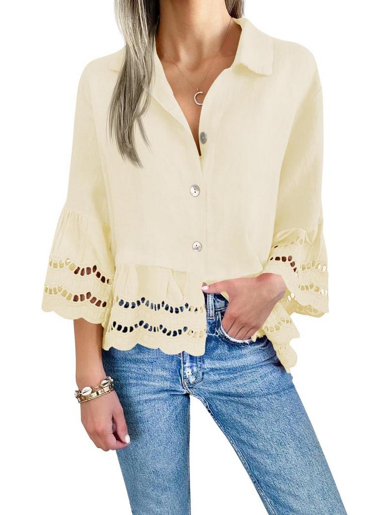 CICY BELL WOMENS BLOUSE SZ SM