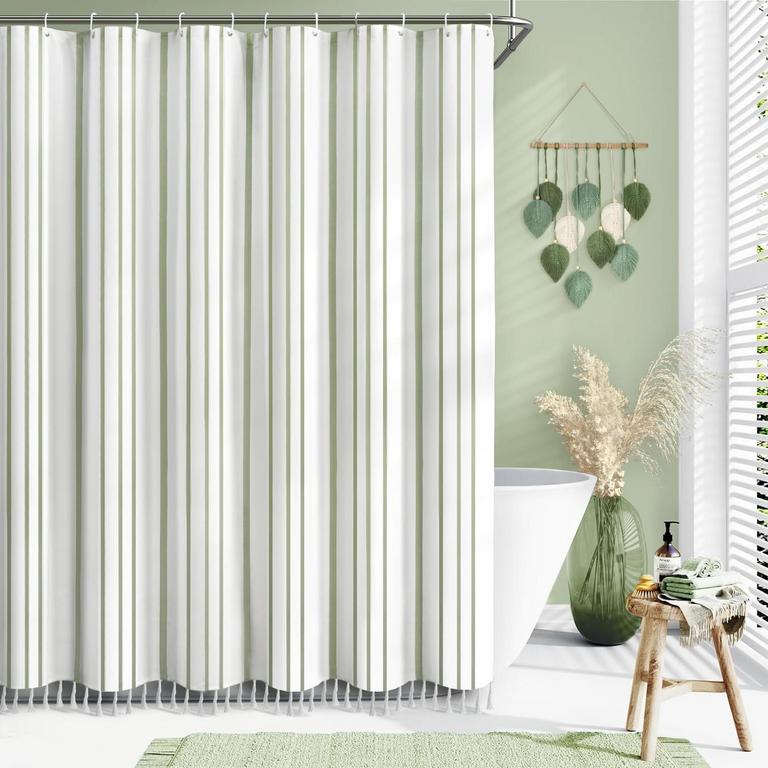 AWELLIFE BOHO SHOWER CURTAIN 72IN