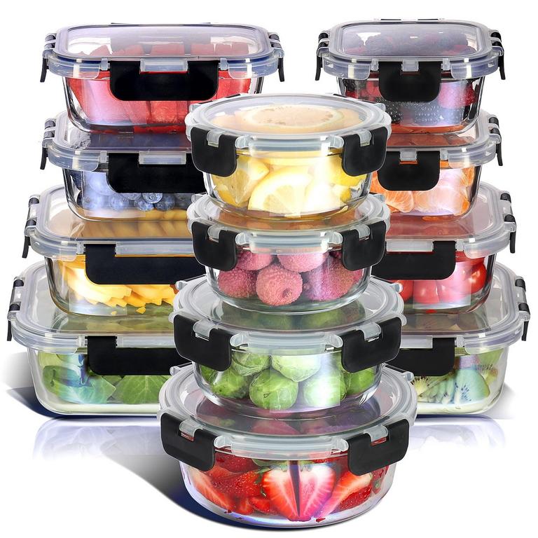 VIRTU 12PC GLASS CONTAINERS
