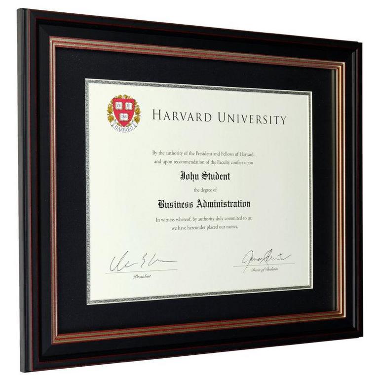 ALCOTT HILL DOCUMENT FRAME BLACK