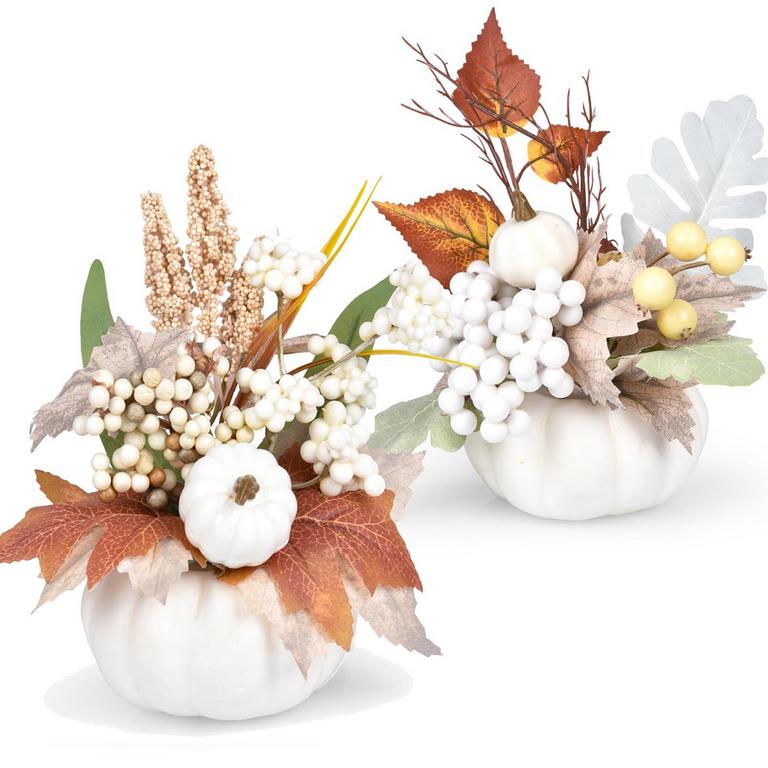 LVYDEC 2PK ARTIFICIAL PUMPKIN