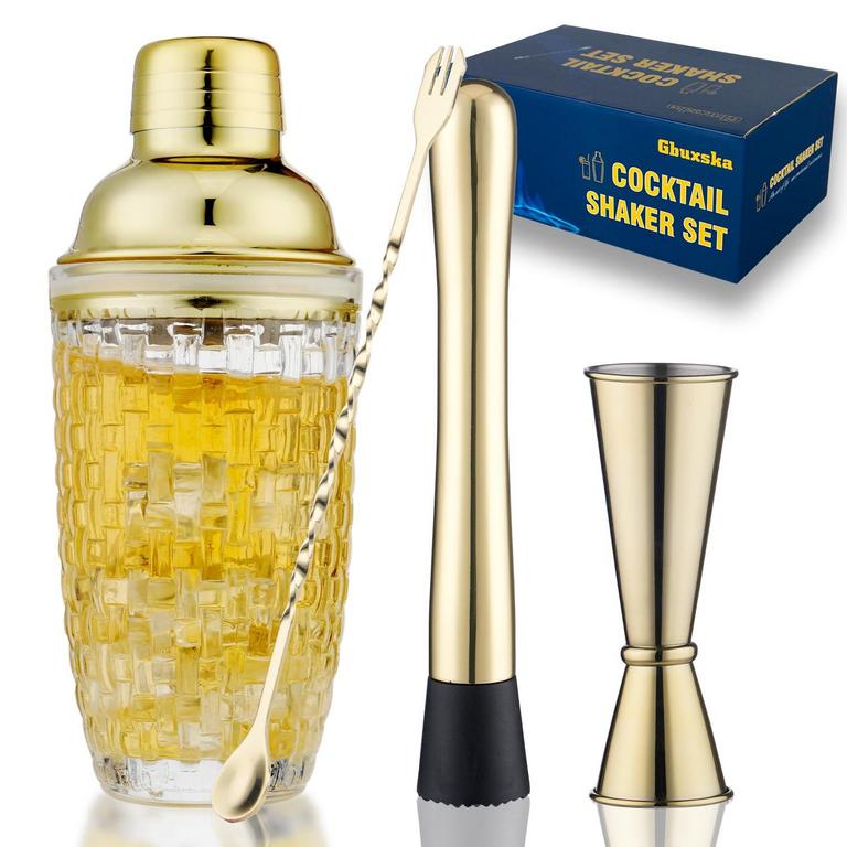 GOLD COCKTAIL SHAKER SET