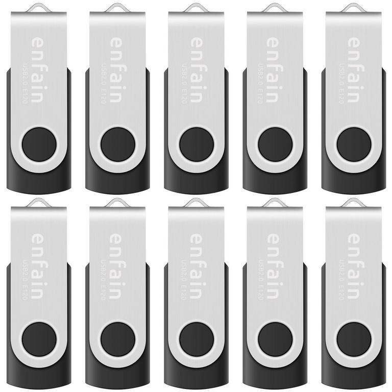 ENFAIN 2GB USB FLASH DRIVES 10PK