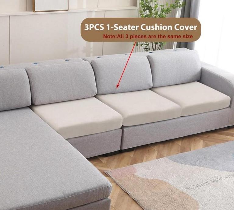 NECOLORLIFE SOFA CUSHION COVER 3PCS