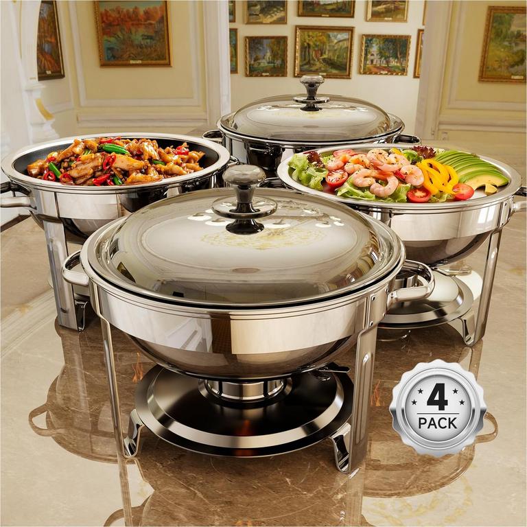 KSCOCINA 5QT ROUND CHAFING DISH SET