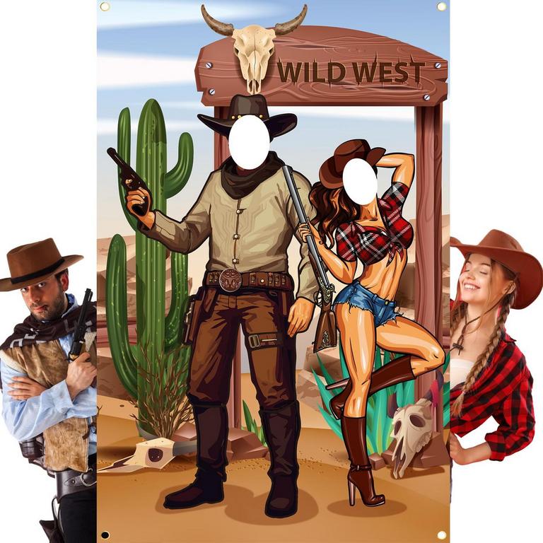COWBOY PARTY PROPS